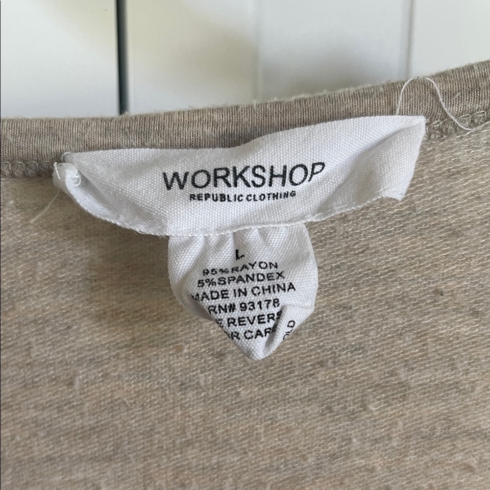 Workshop Republic Clothing Beige Knit Top - Picture 2 of 3